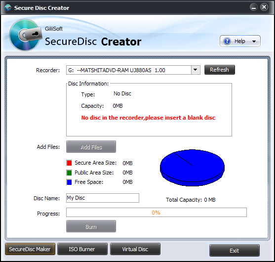 GiliSoft Secute Disc Creator
